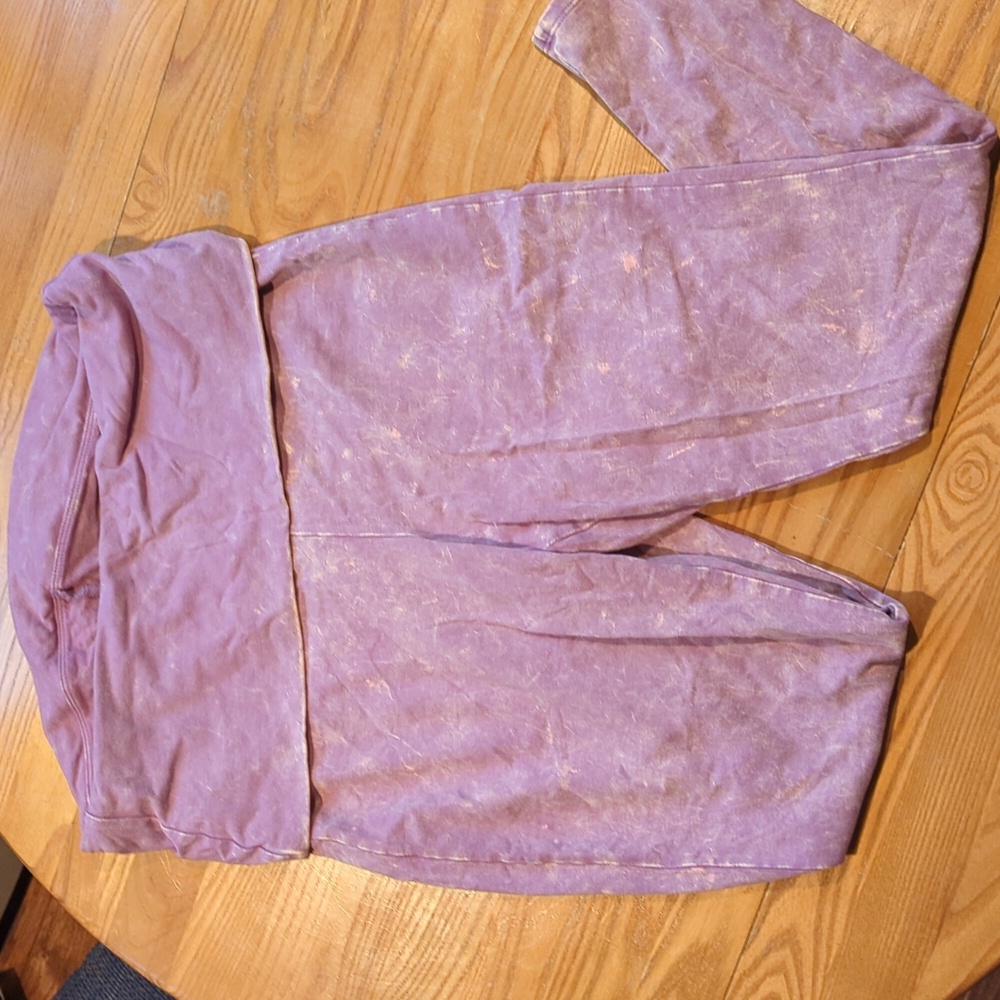Torrid tyedye purple fold over waist band